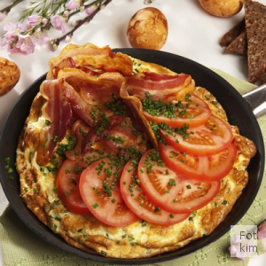 �ggekage med bacon