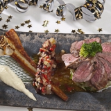 Marineret lammem�rbrad og olivensauce