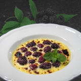 Gratineret friske bromb&aelig;r