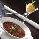 Creme Brull&eacute; af chokolade