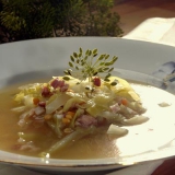 Spidsk�lssuppe med krondild