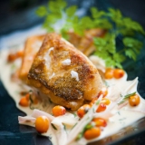 Havtorn og skalottel�g til stegt fisk